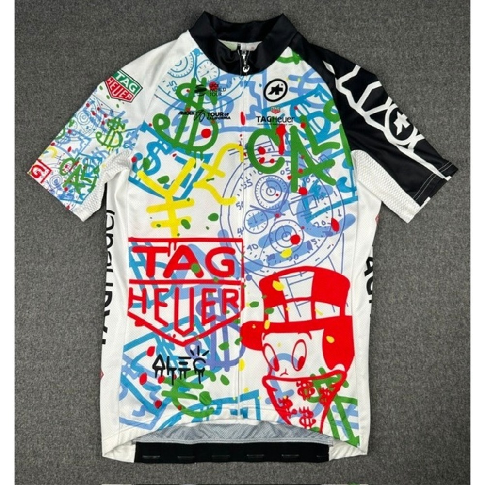 Assos Alec Monopoly Tag Heuer Limited Edition Cycling Jersey Mens Large RARE